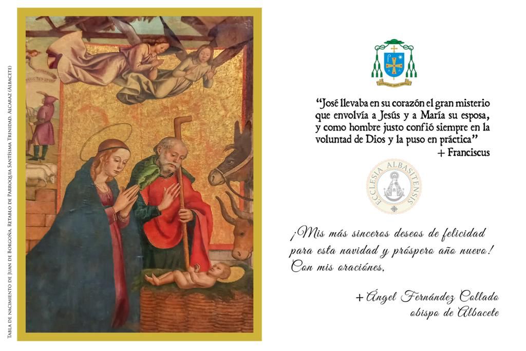 Felicitación navideña de Don Ángel Fernández, Obispo de Albacete