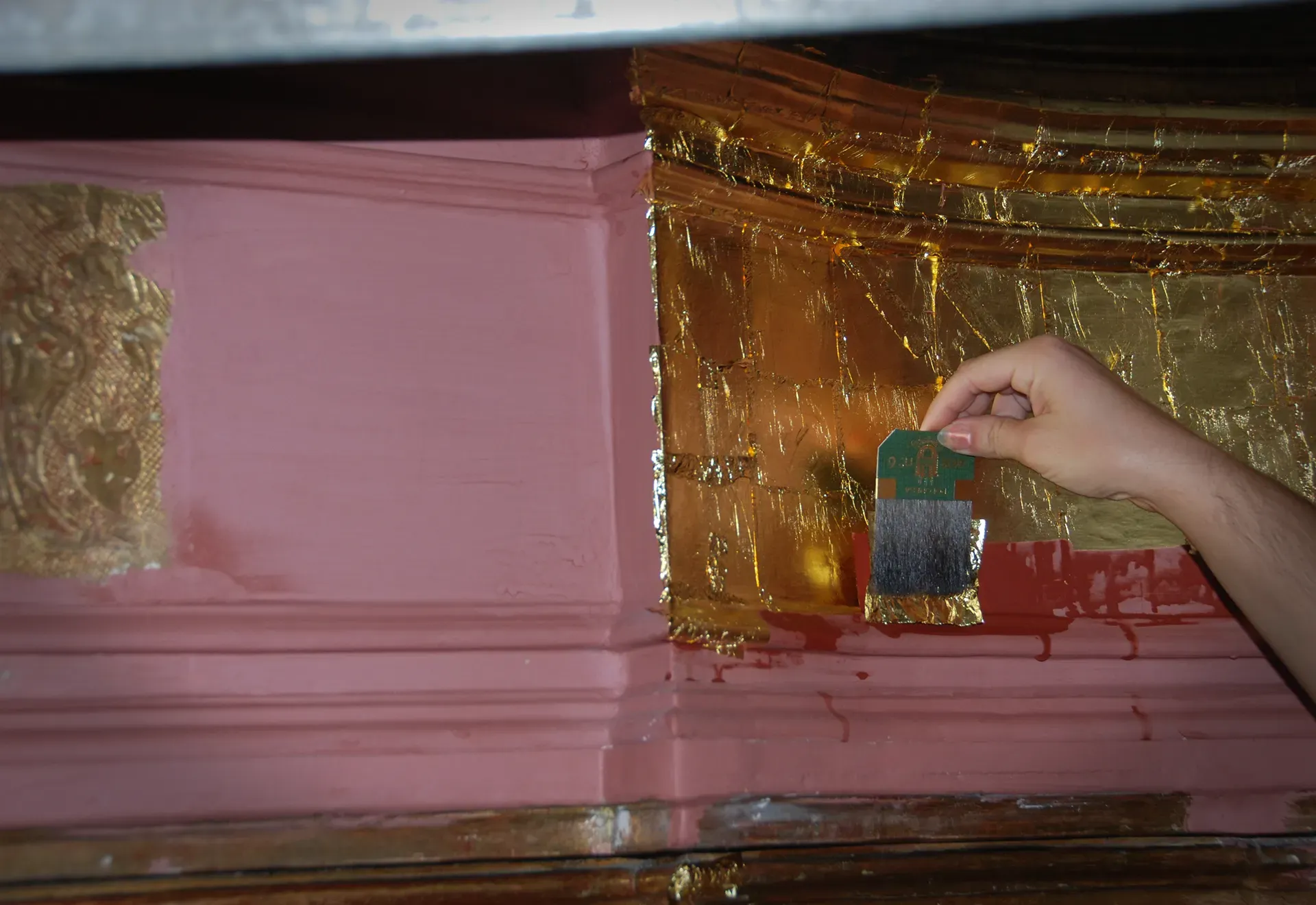 Dorado al agua siguiendo las técnicas tradicionales.